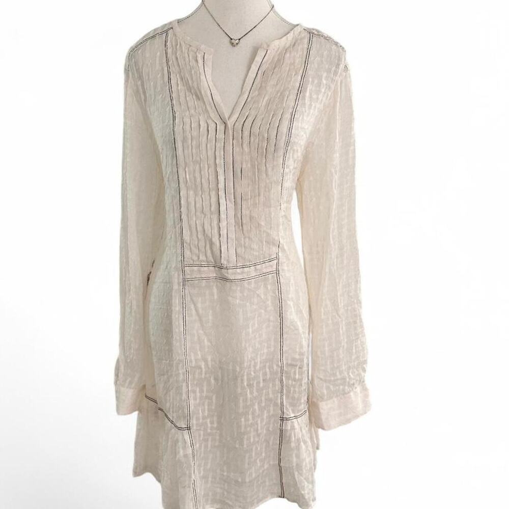 BCBG Maxazria Rosalina Vintage Silk New With Tag Whimsical Vibes Dress Size L
